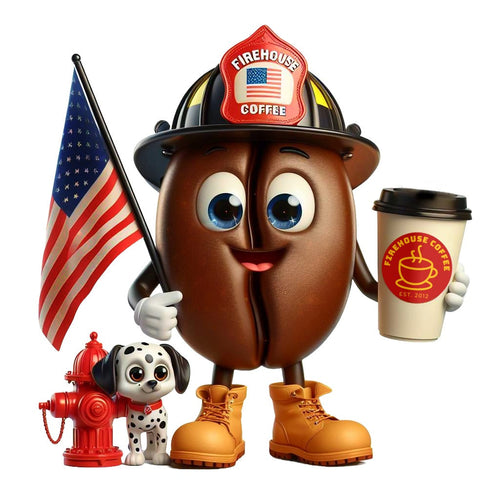 Firehouse USA Premium Coffee Bean Character