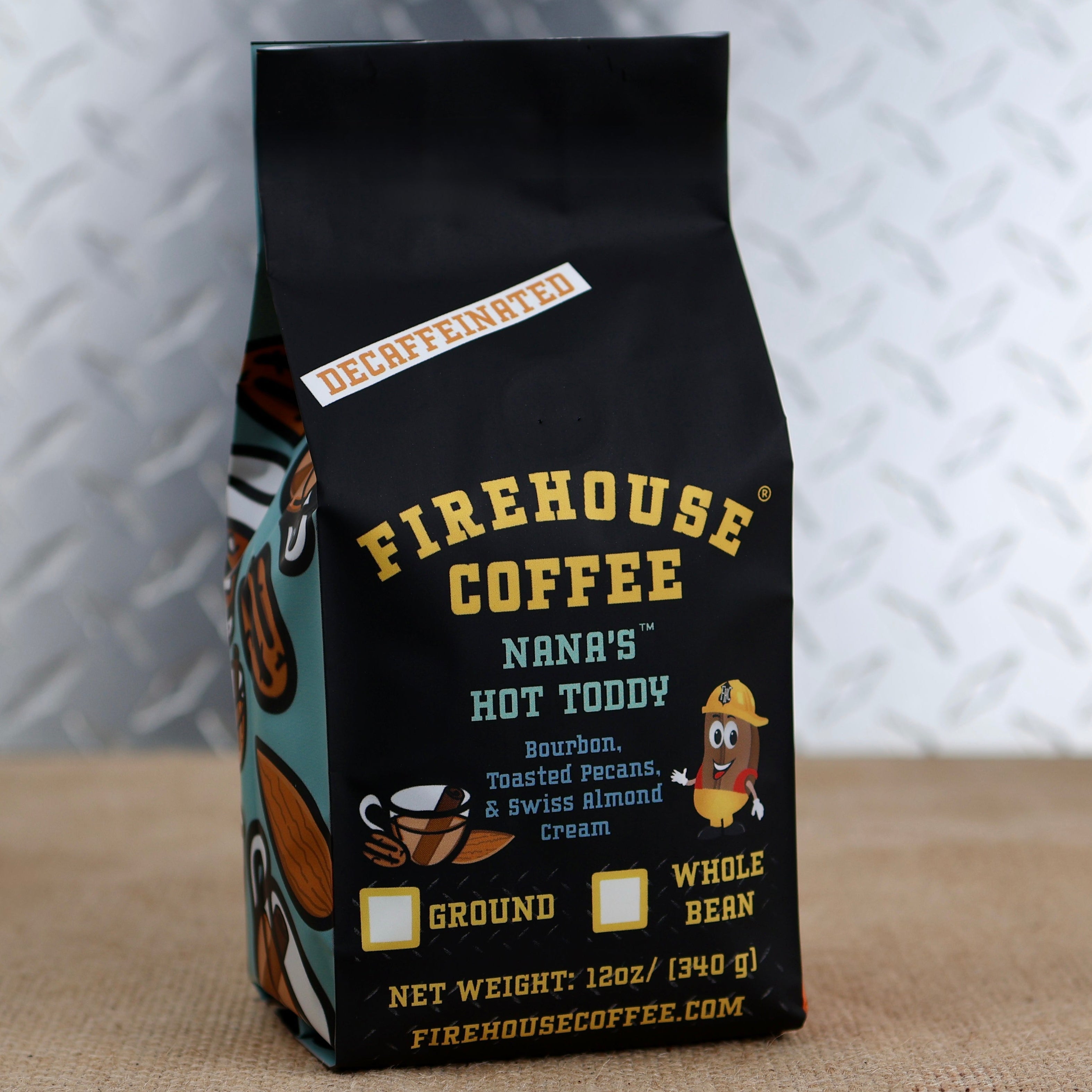 Decaf Bourbon, Toasted Pecans & Almond Cream Coffee | Firehouse Coffee