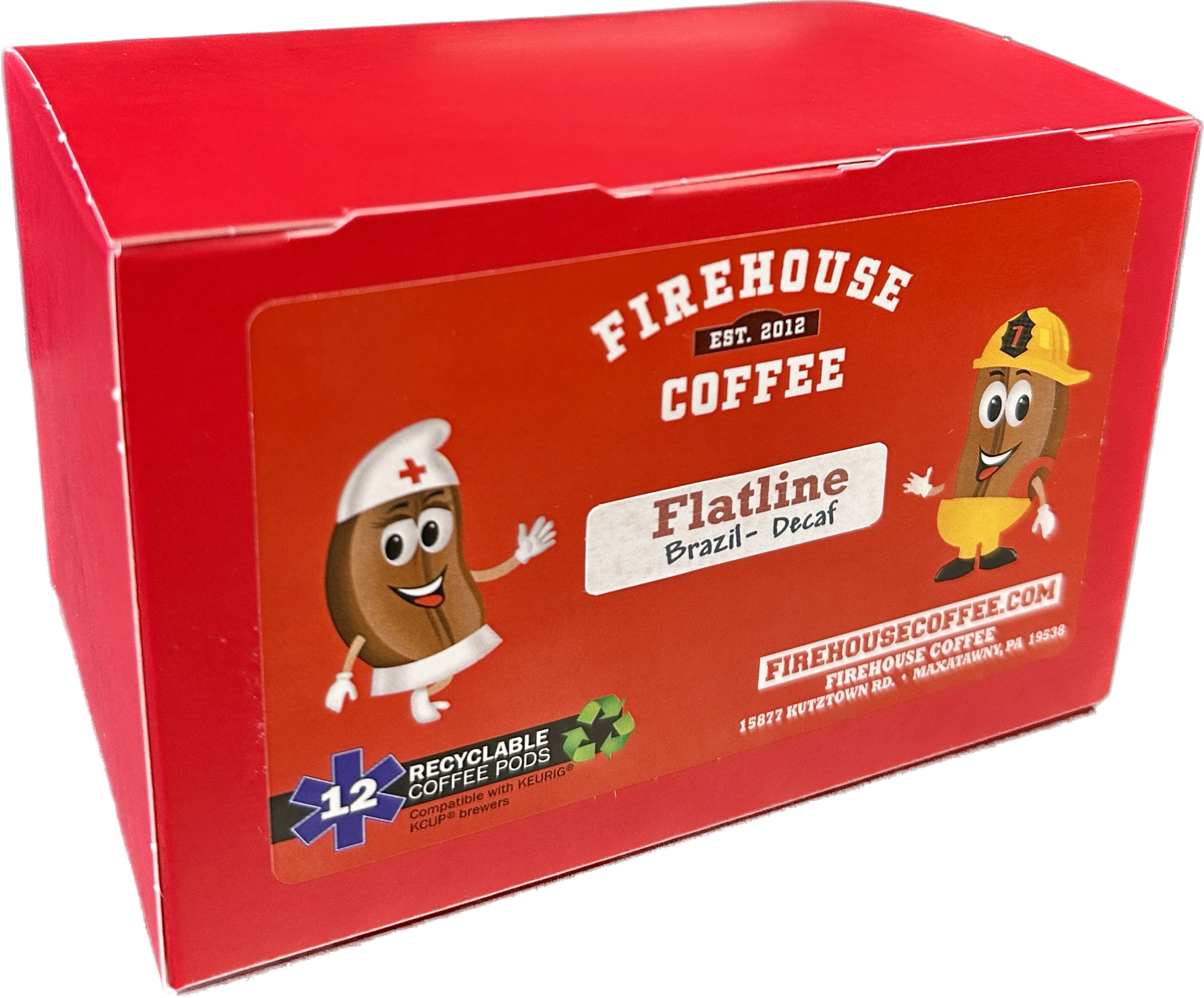 Firehouse Decaffeinated Brazil Coffee in a KCup