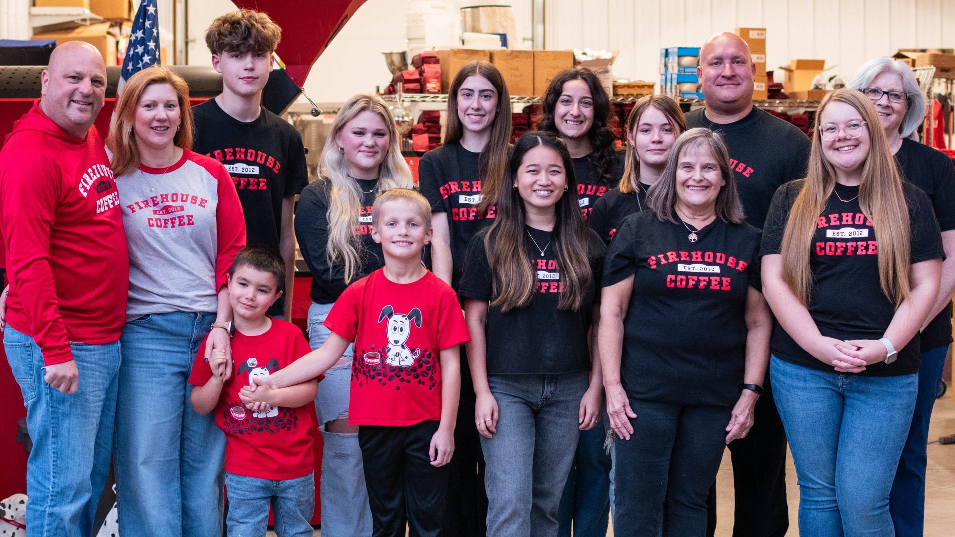 Entire Firehouse Coffee 911 Bean Team