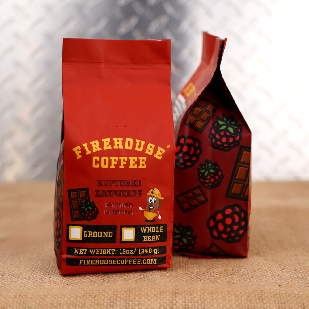 Chocolate raspberry cake representing the dark chocolate and ripe raspberry flavors of Ruptured Raspberry™ Coffee.