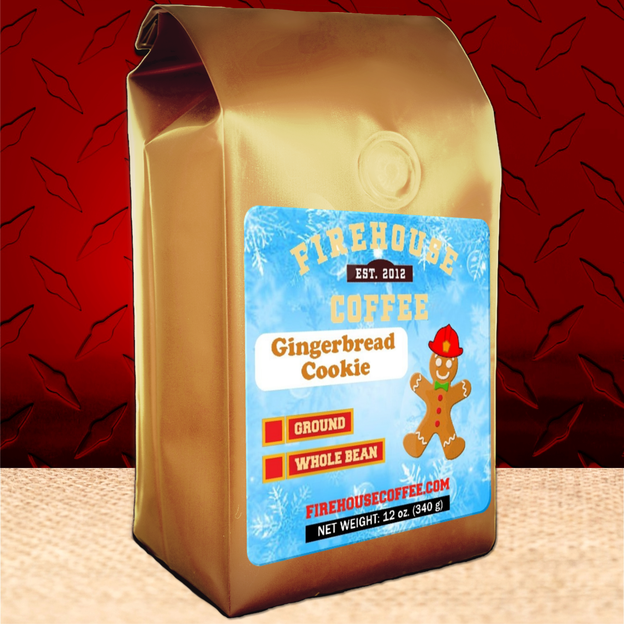 12 oz bag of Gingerbread Cookie Christmas Coffee