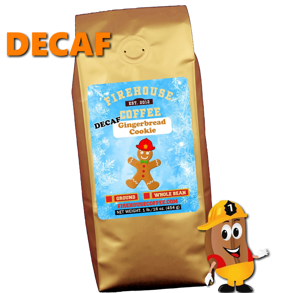 1 lb bag of Gingerbread Cookie Christmas Decaf Coffee