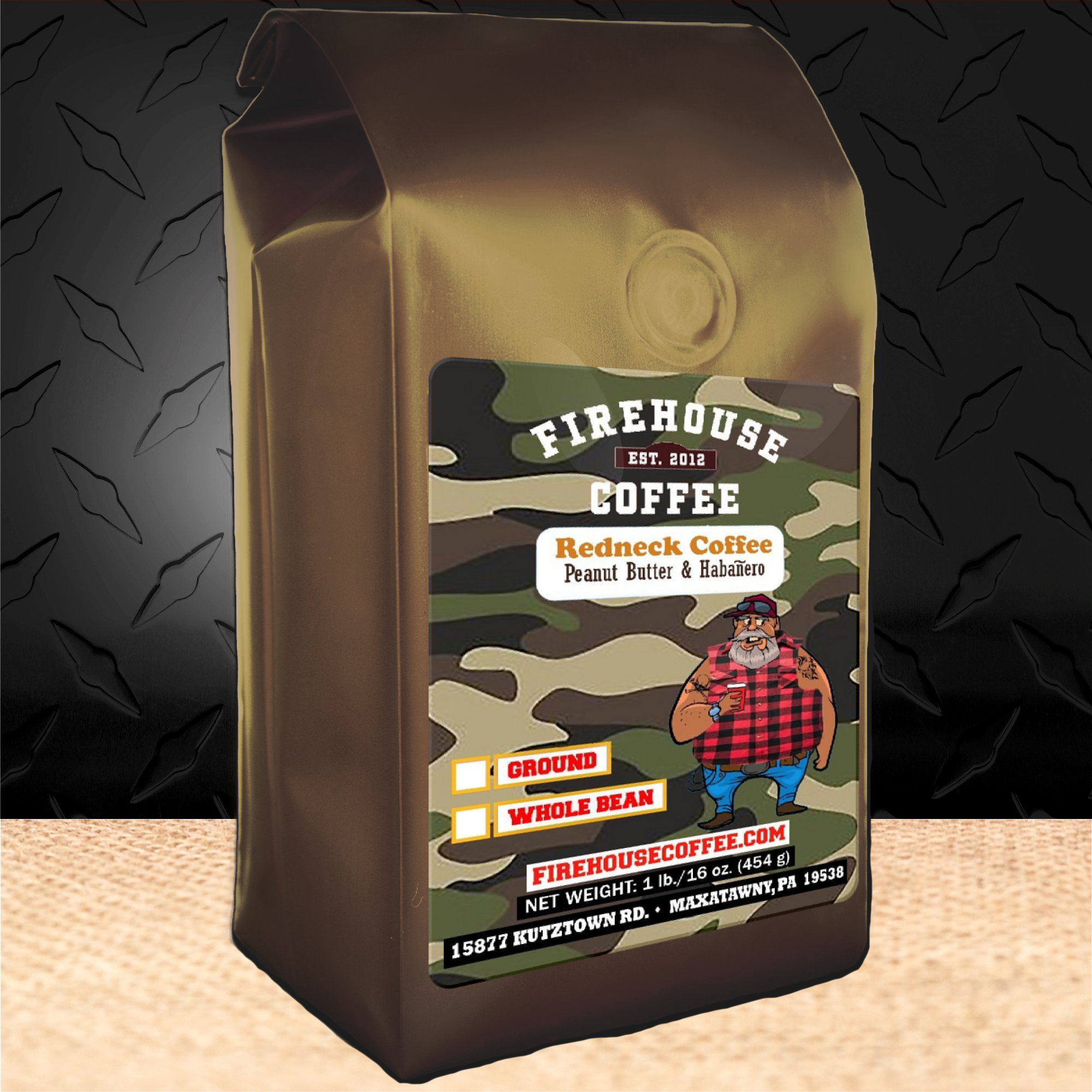 12 oz bag of Habanero and Peanut Butter Coffee