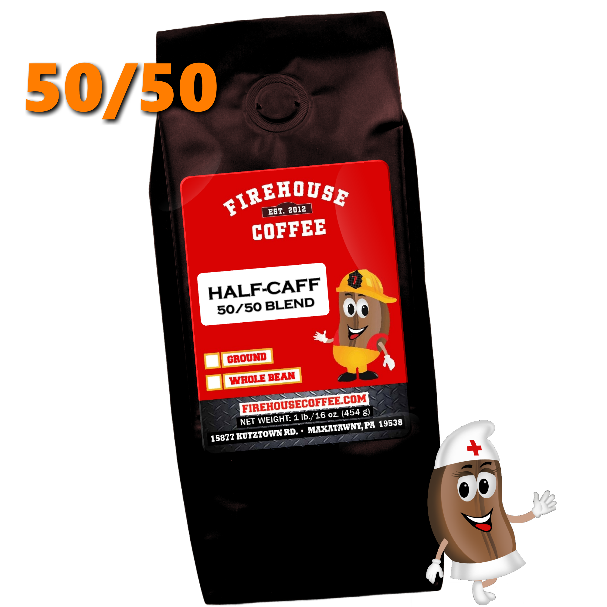 1 lb bag of Half Caff Coffee
