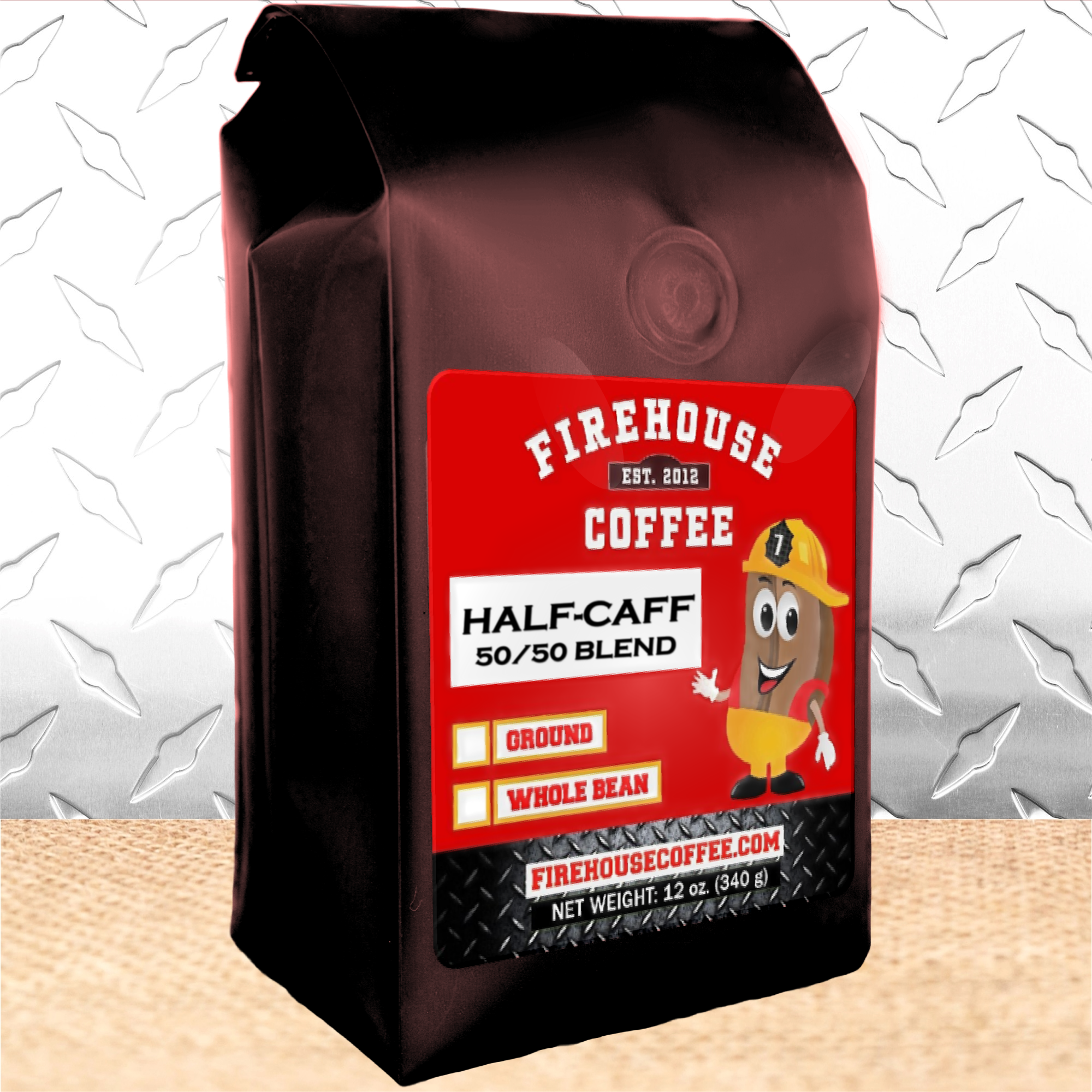 12 oz bag of Half Caff Coffee