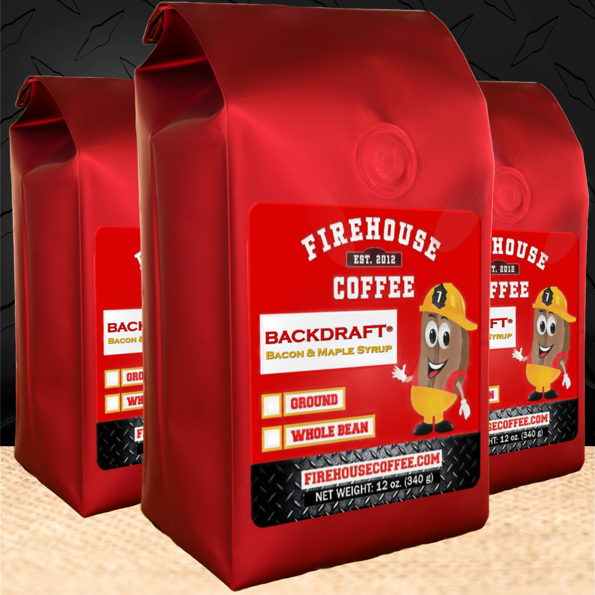 12 oz bags of Maple Bacon Coffee