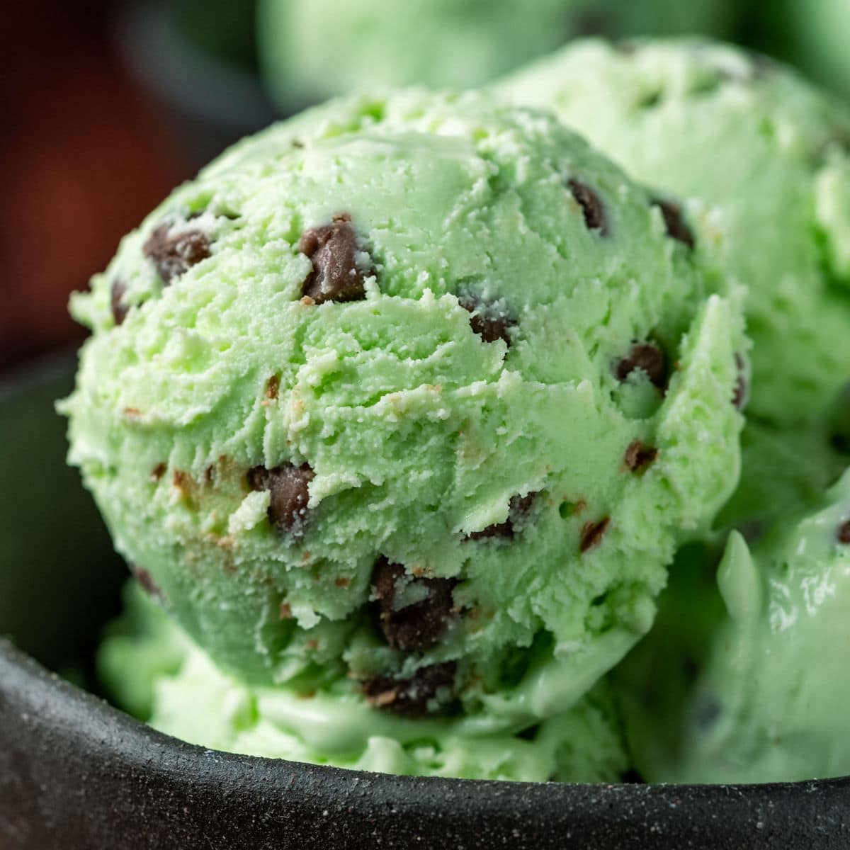 Delicious Mint Chocolate Chip Flavored Coffee.  Available as ground or whole bean.
