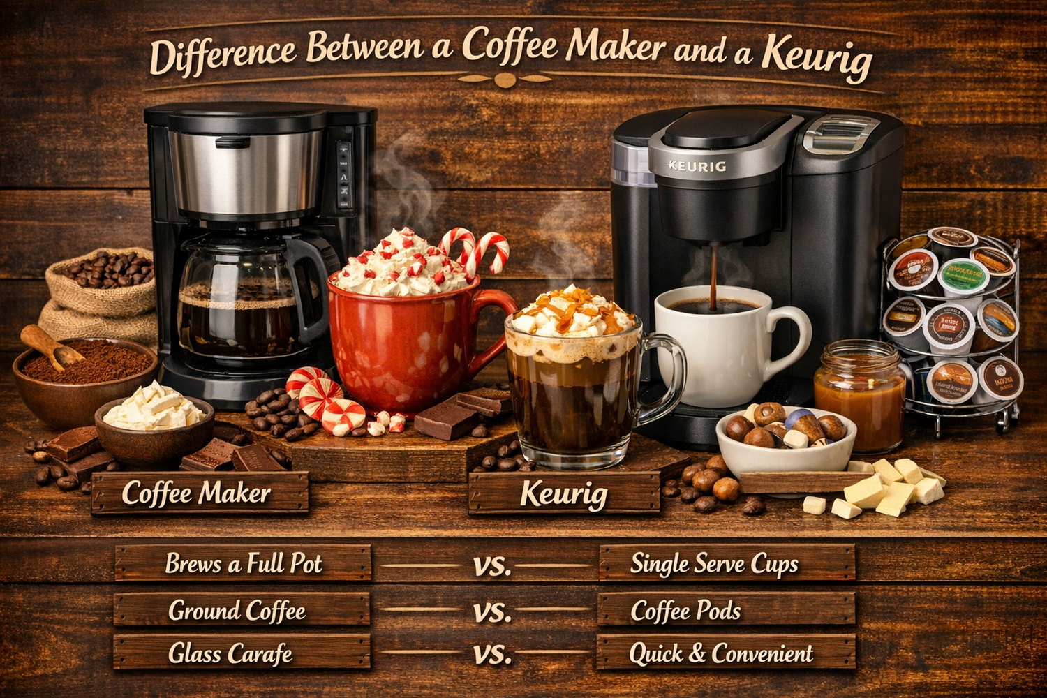 Difference Between a Coffee Maker and a Keurig