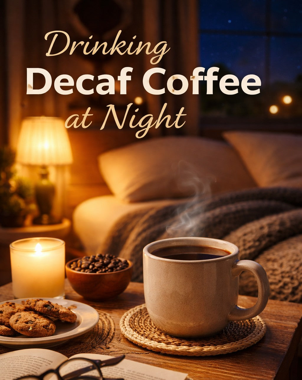 Decaf coffee at night