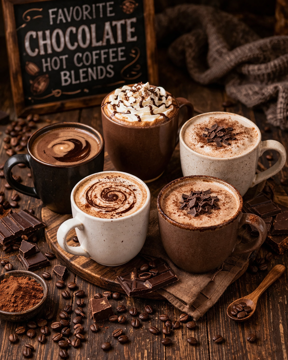Favorite Chocolate Hot Coffee Blends from Firehouse Coffee