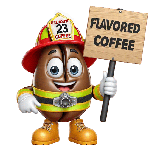 Firehouse Flavored Coffee Bean Character