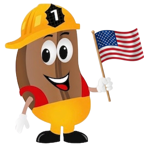 Firehouse USA Premium Coffee Bean Character