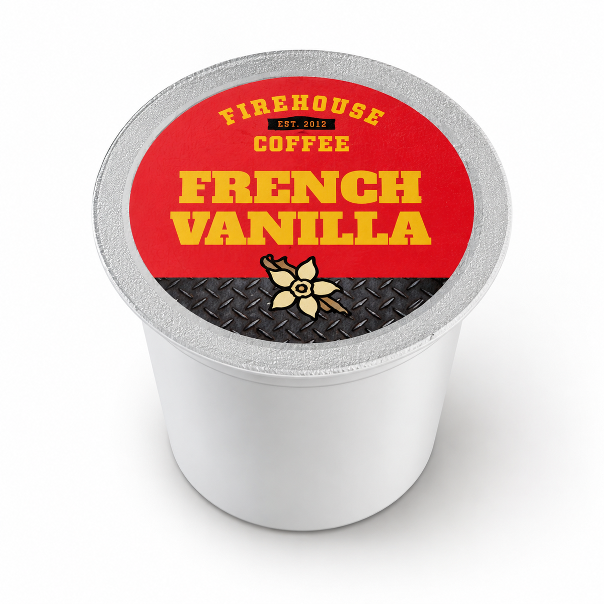 French Vanilla flavored coffee K-Cup from Firehouse Coffee