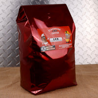Firehouse Coffee C.P.R. Colombian Premium Roast Coffee, premium 5 lb freshly roasted Colombian coffee with a smooth, medium-bodied profile, rich cocoa and caramel notes, bright aroma, and clean finish. Available in whole bean or ground, this gourmet specialty coffee is perfect for coffee lovers searching for Colombian coffee, premium roast coffee, fresh roasted coffee, specialty coffee, whole bean coffee, and gourmet ground coffee.