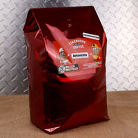 Firehouse Coffee Decaf Amaretto is a gourmet decaffeinated coffee with the smooth taste of cherry and almond liqueur. Available in freshly roasted whole bean or ground coffee in a 5lb bag.