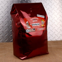 Firehouse Coffee Decaf Shoofly Pie coffee, naturally decaffeinated using the Swiss Water Process, offering rich brown sugar, molasses, buttery pie crust, and bakery-inspired flavors in a premium 5lb Bag.