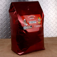 Firehouse Coffee Dr. Ginger Bread Gingerbread Cookie Flavored Coffee in a 5 lb bag, freshly roasted gourmet coffee with classic gingerbread cookie flavor, notes of cinnamon, ginger, cloves, molasses, and vanilla. Available in whole bean or ground, this premium holiday coffee is perfect for homes, offices, cafés, restaurants, and anyone who loves festive seasonal coffee flavors.
