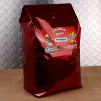 Smooth medium roast combines the rich, creamy flavor of classic Irish cream with the buttery sweetness of golden butterscotch in this 5lb Bag of flavored coffee