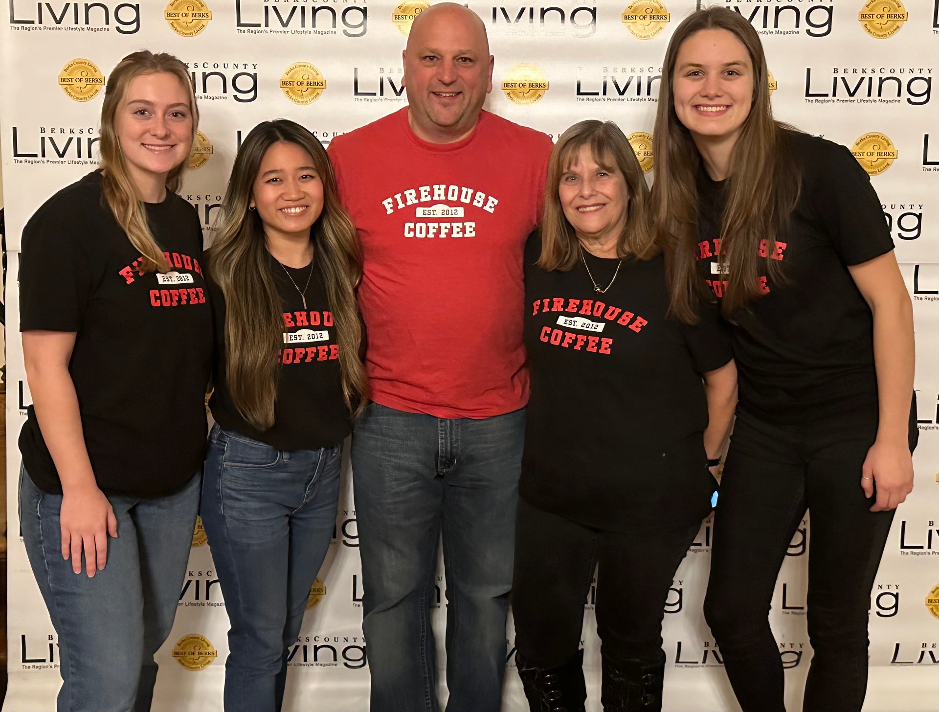 Firehouse Coffee Bean Team at a Berks County Living Best of Berks event in Berks County, Pennsylvania.