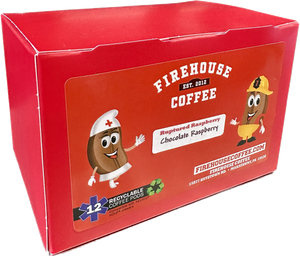 Firehouse Coffee offers this Chocolate Raspberry flavored coffee in K Cup or Single Serve Capsules.  This flavored coffee brews perfect in your Keurig brewer.