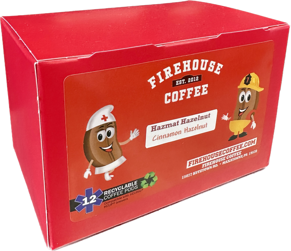 Cinnamon Hazelnut flavored coffee K-Cups with roasted hazelnut and warm cinnamon flavor