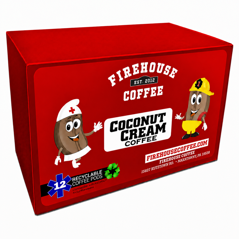 Coconut flavored coffee K-Cups with creamy toasted coconut and smooth cream flavor