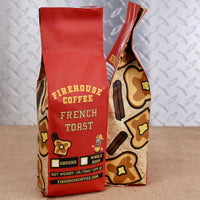 1 lb Cinnamon French Toast Flavored Coffee bag with whole bean and ground options by Firehouse Coffee