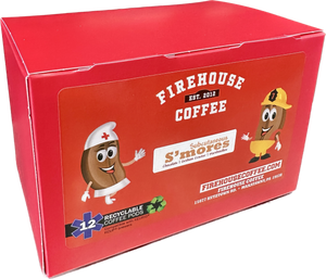 S'mores Flavored Coffee has flavors of a graham cracker, marshmallow, and milk chocolate