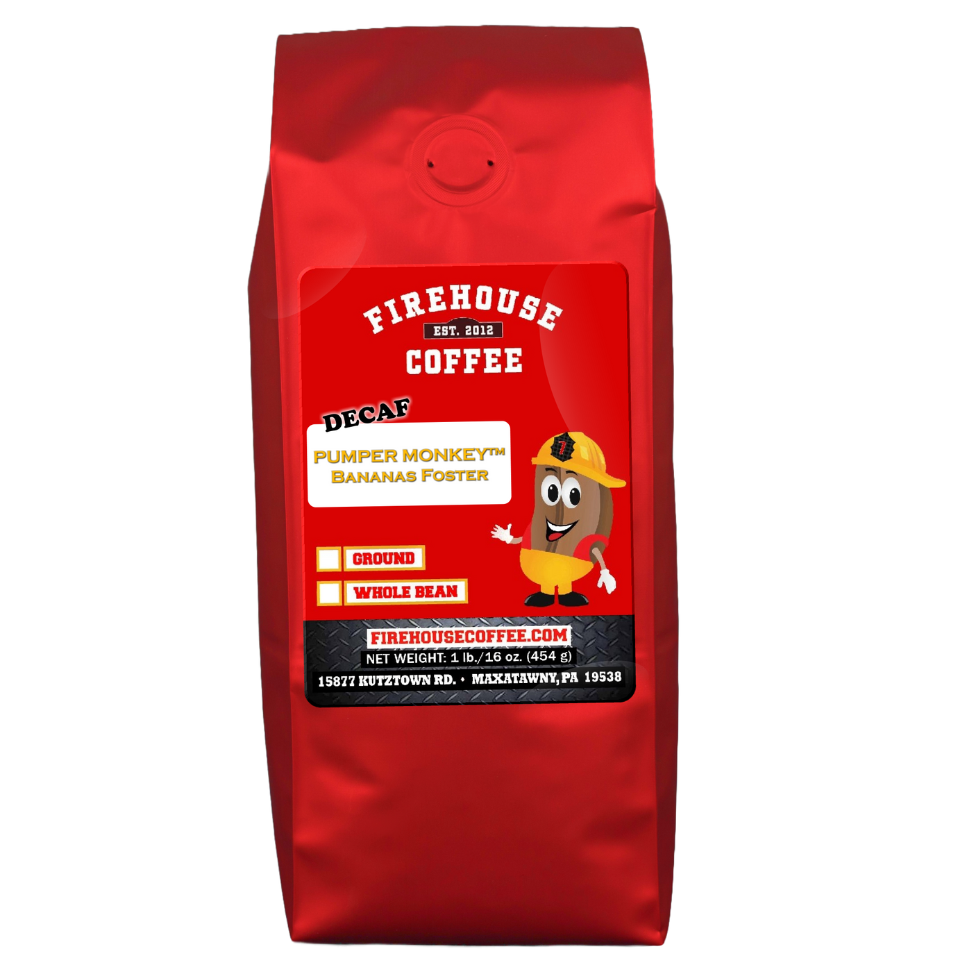 16 oz bag of Bananas Foster Decaf Coffee