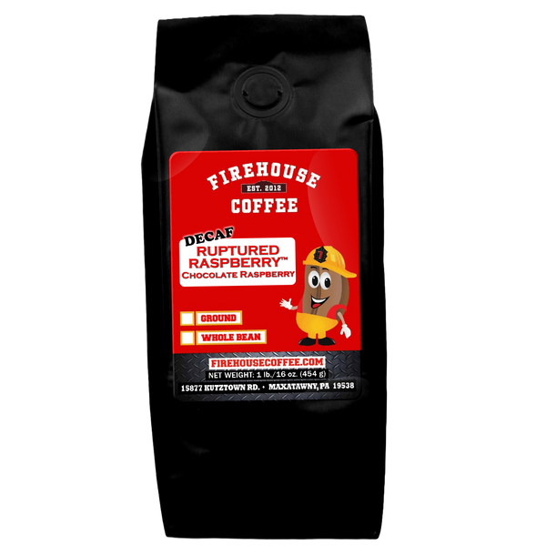 Chocolate Raspberry Decaf Coffee - Firehouse Coffee