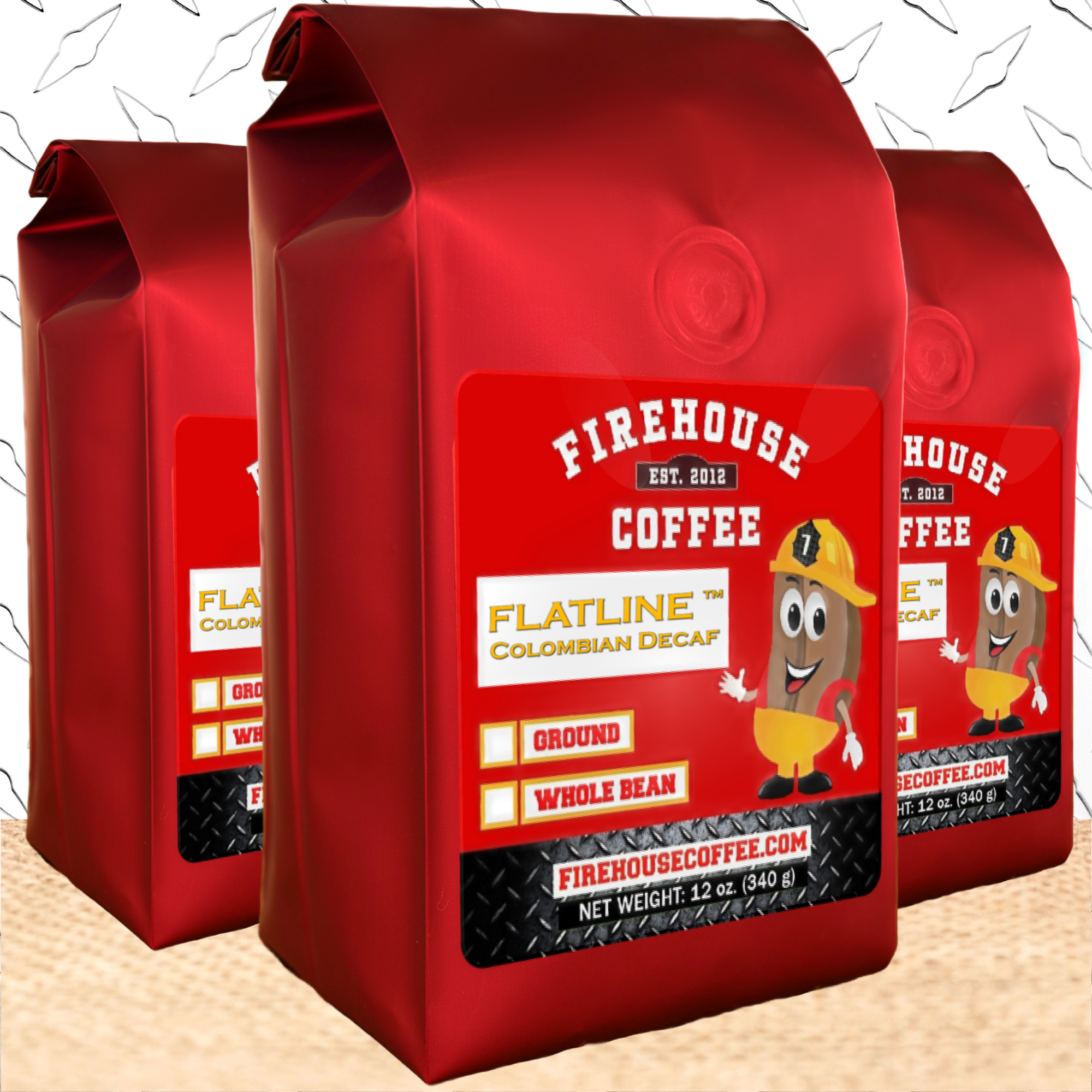 12 oz bags of Colombian Decaf Coffee
