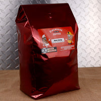 Five-pound bag of Java Jazzy® Flavored Coffee with cinnamon, roasted pecans, chestnuts and smooth rum.