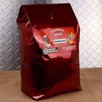 Five-pound bag of Cinnamon Roll Flavored Coffee with warm cinnamon, brown sugar and vanilla icing flavors.