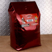 Firehouse Coffee Irish Cream & Raspberry Flavored Coffee 5 lb bag – freshly roasted gourmet coffee with creamy Irish cream and vibrant raspberry flavors. Available in whole bean or ground, this premium flavored coffee delivers a smooth, rich, and fruity coffee experience for home, office, cafés, and coffee lovers.