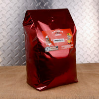Five-pound bag of Badge Bunny™ Peanut Butter and Marshmallow Flavored Coffee with creamy peanut butter and sweet marshmallow flavors.