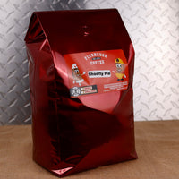 Five-pound bag of ShooFly Pie™ Flavored Coffee with molasses and Pennsylvania Dutch breakfast-cake flavors.