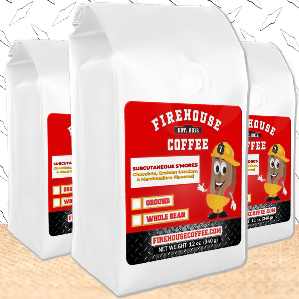 12 oz bags of Chocolate, Graham Cracker, Marshmallow Coffee