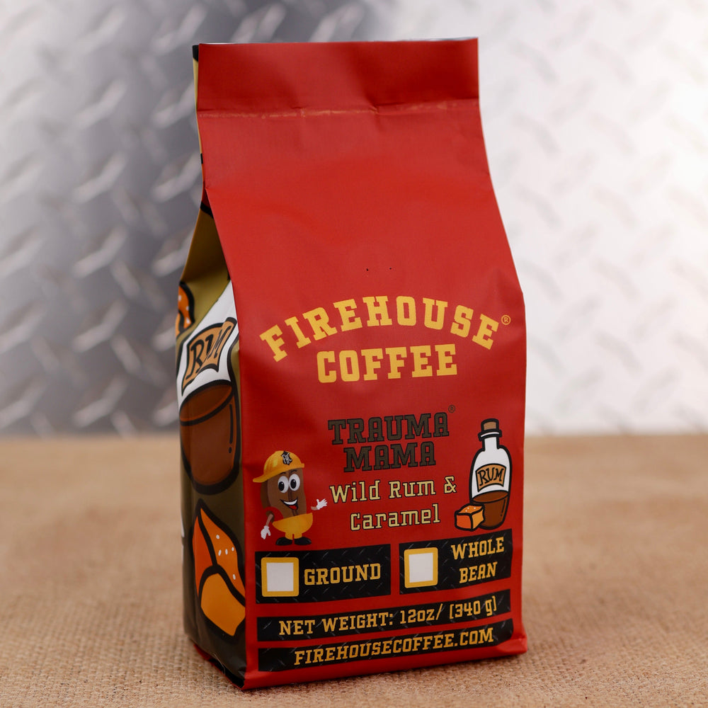 Trauma Mama® Wild Rum and Caramel Flavored Coffee by Firehouse Coffee