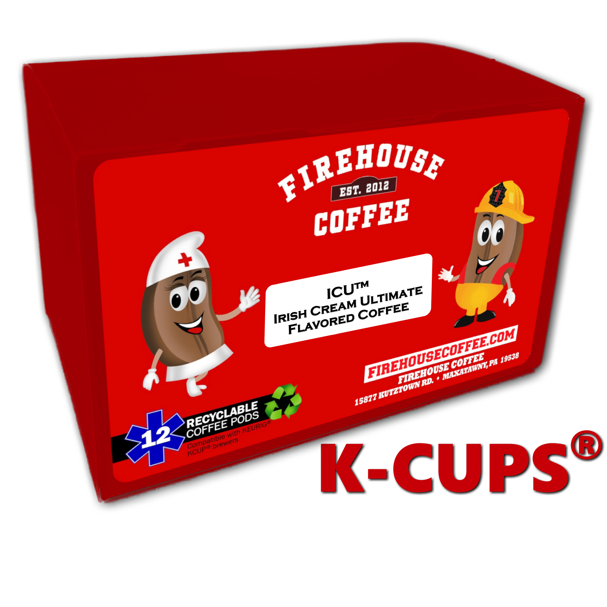 Irish Cream Coffee K Cups Firehouse Coffee