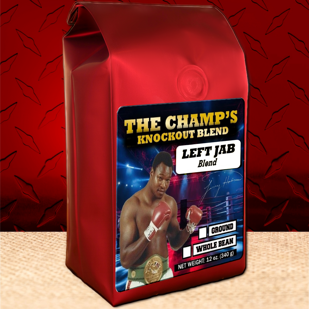 12 oz bag of the Finest Coffee Blend inspired by Larry Holmes