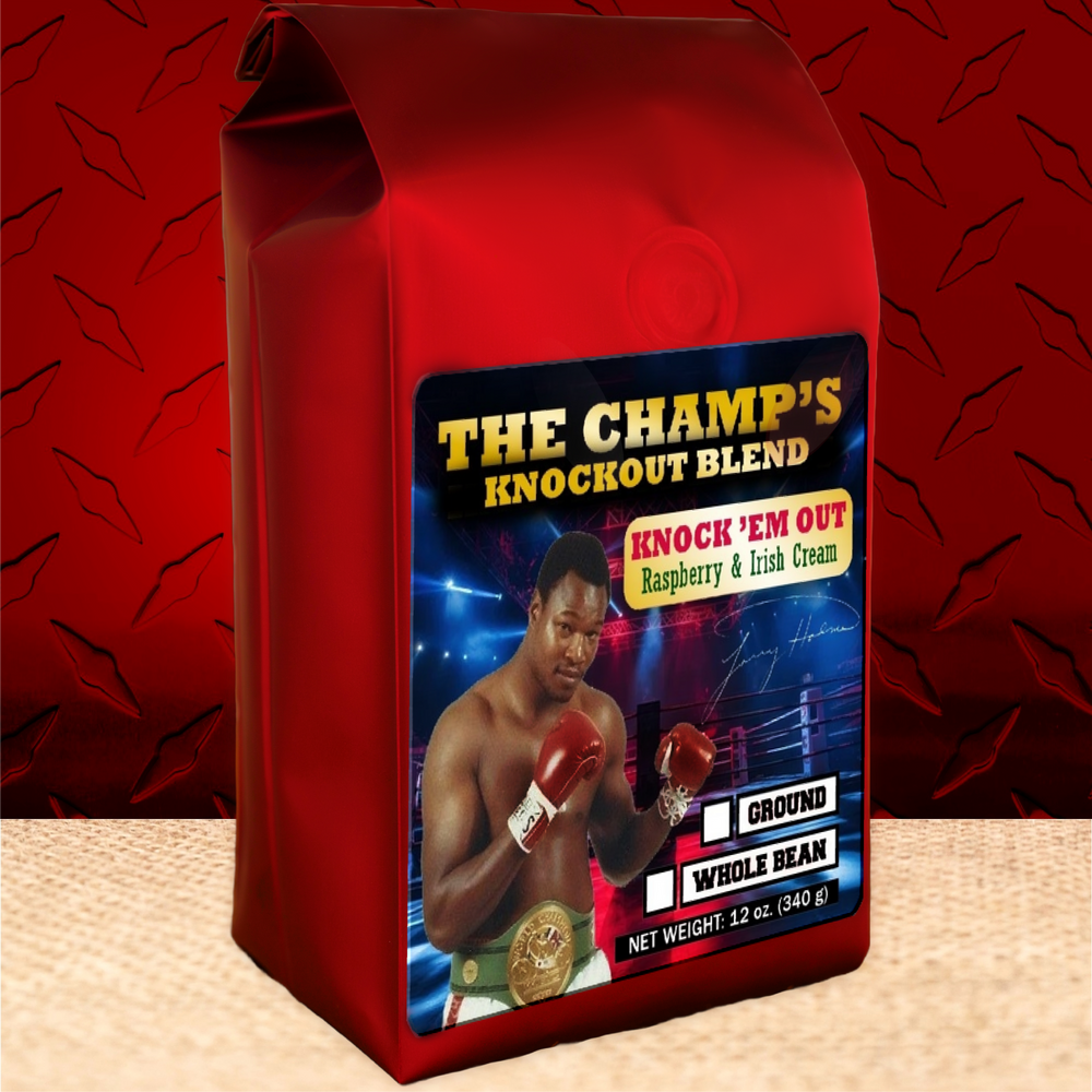 12 oz bag of Raspberry and Irish Cream Coffee inspired by Larry Holmes