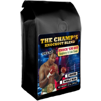 Larry Holmes on Raspberry Irish Cream Decaf Flavored Coffee Bag