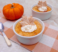A seasonal Pumpkin Creme Brûlée flavored coffee with the Fall flavors of pumpkin pie and a classic custard dessert